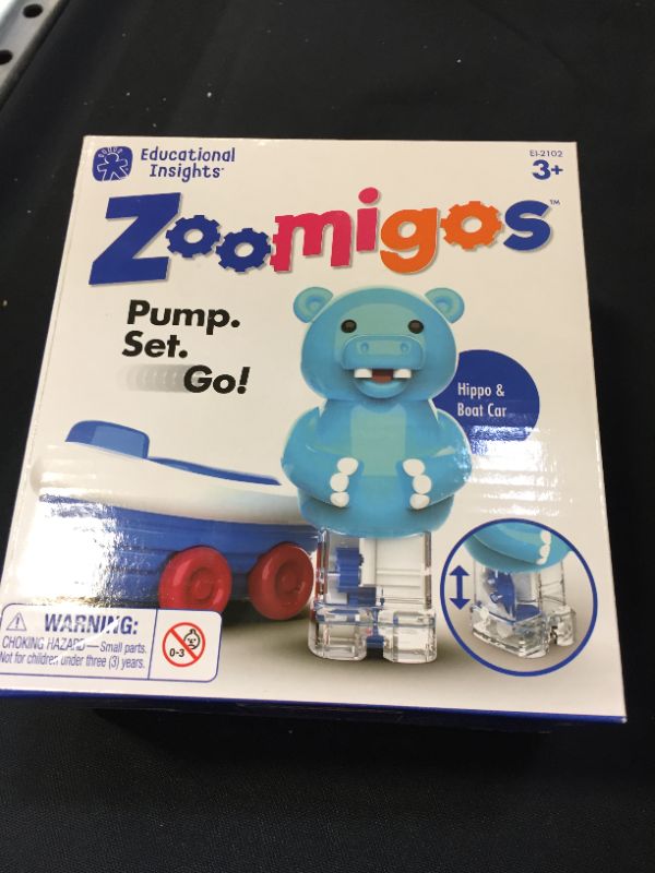 Photo 2 of Educational Insights Zoomigos Hippo with Rowboat Zoomer - Toddler Toy
