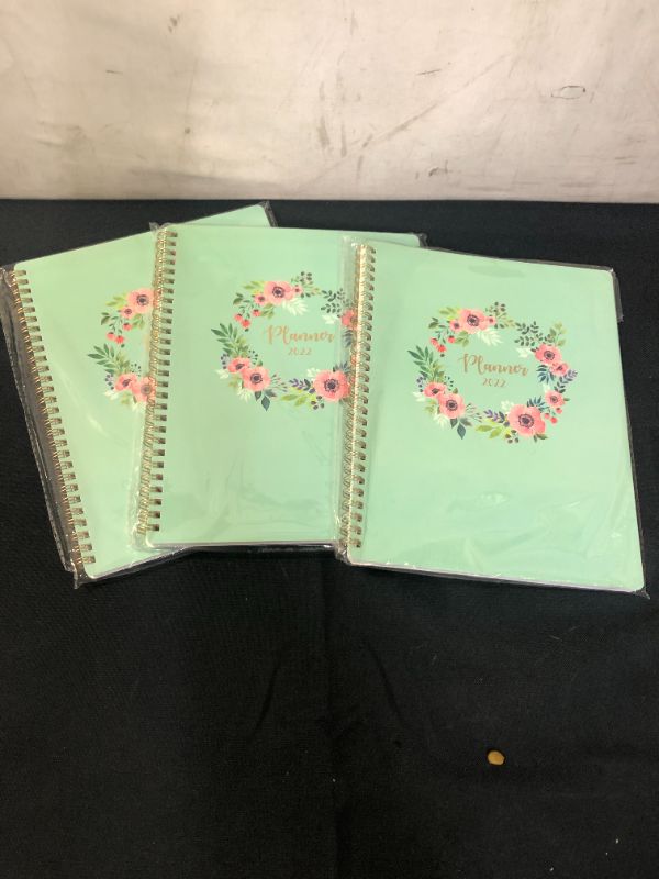 Photo 1 of 2022 Planner - 2022 Weekly & Monthly Planner, 8" x 10", January 2022 - December 2022, Planner 2022 with Flexible Floral Hardcover, Weekly Planner 2022, Elastic Closure & Inner Pocket 3 PACK 

