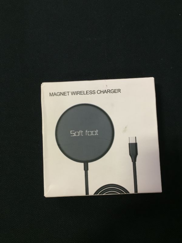 Photo 2 of Magnetic Wireless Charger,with Type C&USB A Port,Compatible with iPhone 12/12 mini/12 Pro/12 Pro Max,20W Max Fast Wireless Charging
