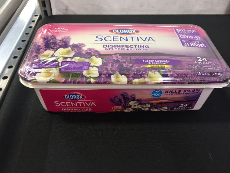 Photo 1 of Clorox Scentiva Disinfecting Wet Mopping Cloths - Tuscan Lavender & Jasmine - 24ct


