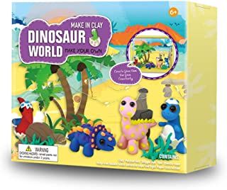 Photo 1 of Eduzoo Dinosaur Clay World Craft Kit for Kids, DIY Air Dry Clay Set, Creative Your Own Dinosaur World with Light, STEM Educational DIY Molding Set, Gift for Girls and Boys
