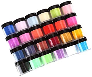 Photo 1 of 24 Colors Acrylic Nail Art Tips UV Gel Carving Powder Dust Design Decoration Creative Imaginative Nail Art Decoration 3D DIY Decoration Set, US STOCK
