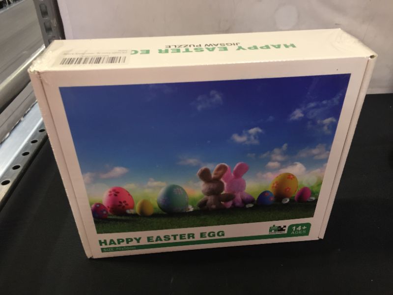 Photo 2 of GIK Health Easter Jigsaw Puzzles with Colorful Fun Easter Eggs,Bunny,Rabbit,Spring Flowers,Unique 1000 Piece FACTORY SEALED 