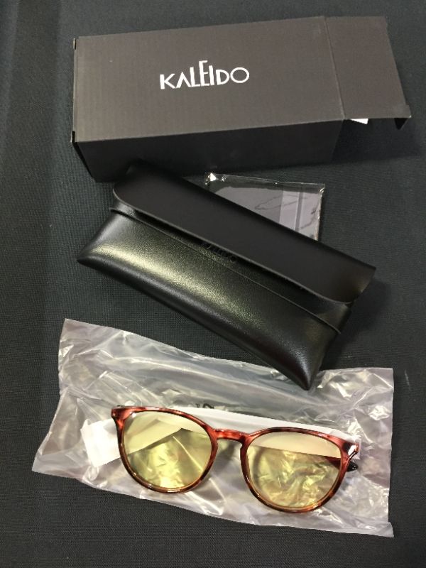 Photo 2 of Blue Light Blocking Gaming Glasses KALEIDO Computer Eyeglasses with Yellow Tint