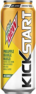 Photo 1 of Mountain Dew Kickstart, Pineapple Orange Mango, 16 Fl Oz, 12 Count EXP MAY 17 2022
