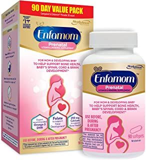 Photo 1 of Enfamom Prenatal Multivitamin Supplement for Pregnant and Lactating Women from Enfamil, 90 Softgels, Omega-3 DHA + Folate (as Folic Acid) + Calcium + Iron + Zinc + Biotin + Vitamin D + Vitamin C
EXP JUNE 2022 BRAND NEW, UNOPENED, STICKER ON BOTTLES AND CO