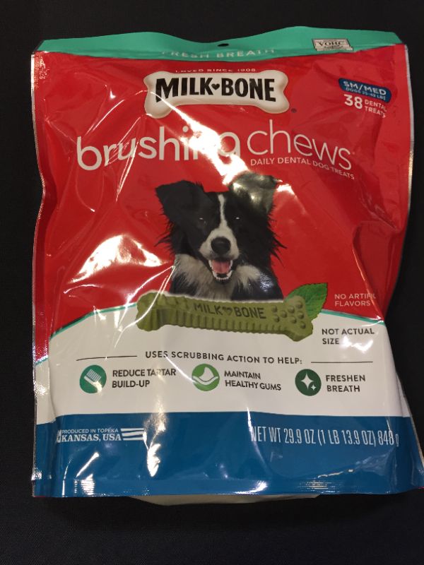 Photo 2 of Milk-Bone Fresh Breath Brushing Chews Daily Dental Dog Treats EXP FEB 2023