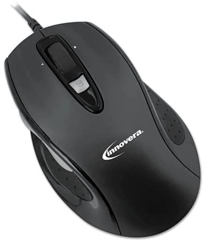 Photo 1 of Innovera IVR61014 Full-Size USB 2.0 Right Hand Wired Optical Mouse - Black
