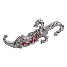 Photo 1 of  10" Fantasy dragon dagger with gift box (red fitting)