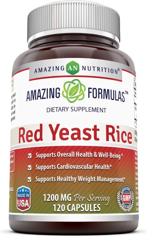 Photo 1 of Amazing Formulas Red Yeast Rice 1200mg Per Serving Capsules (120 Count) exp- 2023