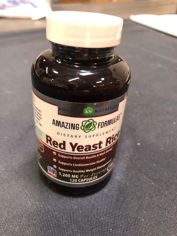 Photo 2 of Amazing Formulas Red Yeast Rice 1200mg Per Serving Capsules (120 Count) exp- 2023