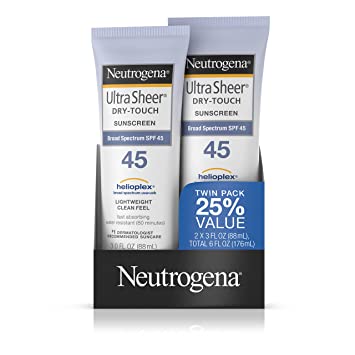 Photo 1 of  Neutrogena Ultra Sheer Sunscreen SPF 45 Twin Pack 6.0 Ounce