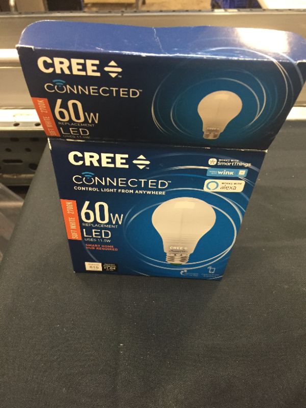 Photo 2 of  Cree BA19-08027OMF-12CE26-1C100 Connected 60W Equivalent Soft White (2700K) A19