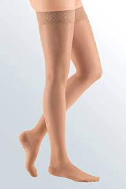 Photo 1 of  Mediven Sheer and Soft 15-20 mmHg Thigh w/ Lace Silicone Top Band CT Natural III