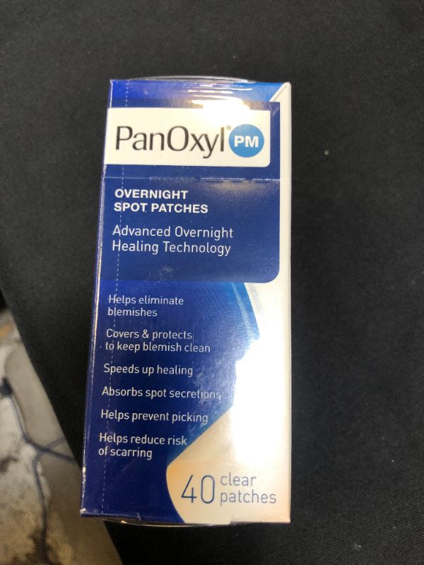 Photo 2 of PanOxyl PM Overnight Spot Patches, Advanced Hydrocolloid Healing Technology, Fragrance Free, 40 Count - 3 PCK
