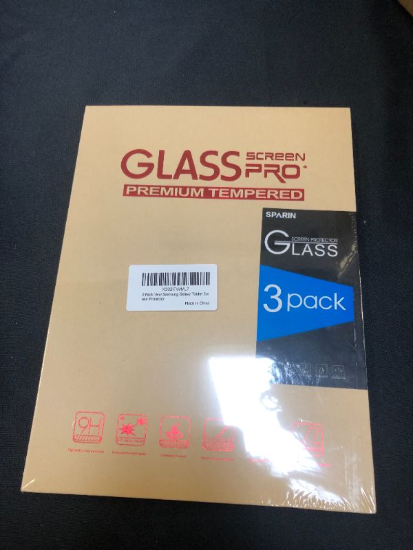 Photo 2 of [3 Pack] SPARIN Screen Protector Compatible with Galaxy Tab A 10.1 2019 9H Hardness Tempered Glass Easy Installation High Definition
