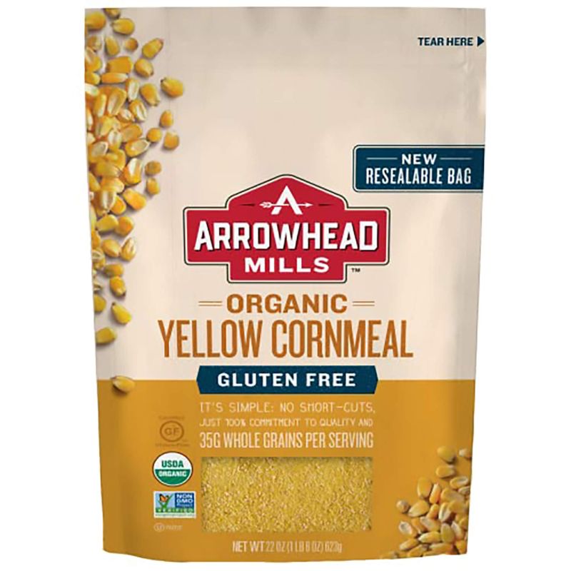Photo 1 of Arrowhead Mills Organic Yellow Corn Meal, Gluten Free, 22 Ounce Bag (Pack of 6)
BB - NOV - 19 - 21 