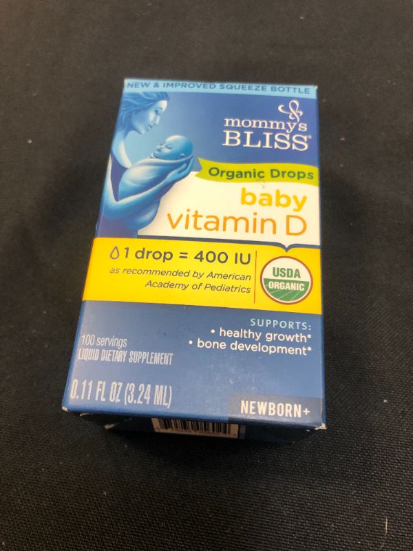 Photo 2 of Mommy's Bliss Organic Drops No Artificial Color, Vitamin D, 0.11 Fl Oz
EXP - 2 - 2023 