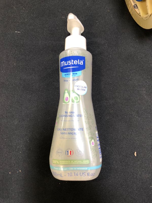 Photo 2 of Mustela Baby Cleansing Water - No-Rinse Micellar Water - with Natural Avocado & Aloe Vera - for Baby's Face, Body & Diaper – 10.14 fl. oz.