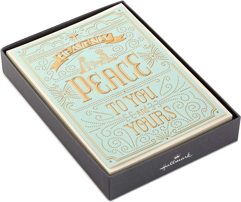 Photo 1 of Hallmark Religious Boxed Christmas Cards, Heavenly Peace (16 Cards and 17 Envelopes)
