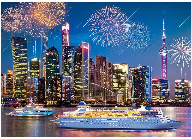 Photo 1 of Jigsaw Puzzles for Adults 1000 Pieces Puzzles for Adults Cityscape Educational Intellectual Home Decor Jigsaw Puzzle 27 x 20 Inch
