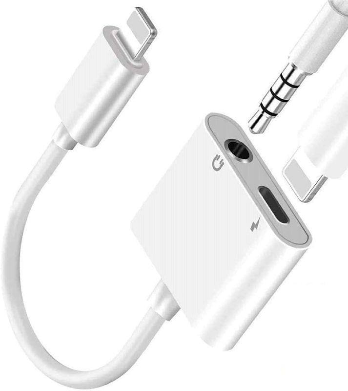 Photo 1 of Lightning to 3.5mm Headphones Jack Adapter for iPhone,Apple MFi Certified iPhone Headphones Adapter Dongle Aux Audio Charger Splitter Compatible with iPhone 13/ 12/11/XS/XR/X 8 7,iPad-Support All iOS
