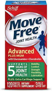 Photo 1 of  Move Free Advanced Plus MSM, 120 tablets - Joint Health Supplement with Glucosam exp- 07/2024