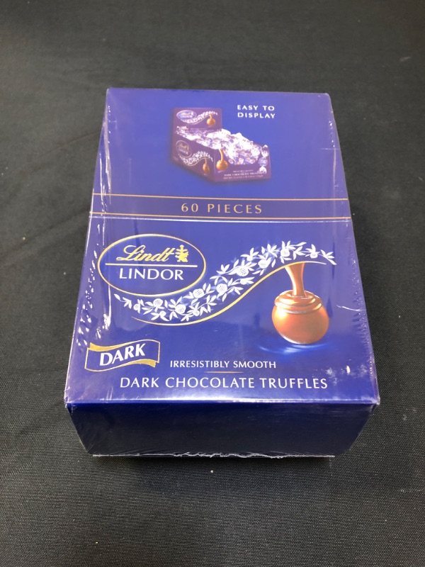 Photo 2 of  Lindt LINDOR Dark Chocolate Truffles, 25.4 oz, 60 Count BB - 10/2021