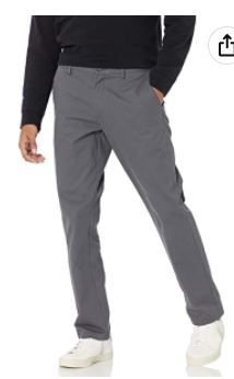 Photo 1 of Amazon Essentials Men's Slim-fit Wrinkle-Resistant Flat-Front Chino Pant
35W X 34L