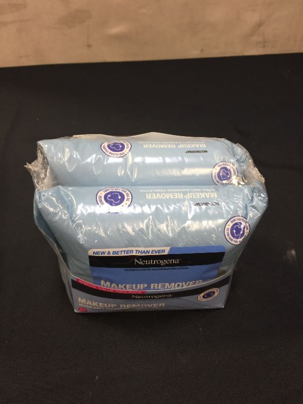 Photo 1 of "Neutrogena Makeup Remover Cleansing Face Wipes, Daily Cleansing Facial Towelettes to Remove Waterproof Makeup and Mascara, Alcohol-Free, Value Twin Pack, 25 Count, 1 Pack OF 2 PCS "