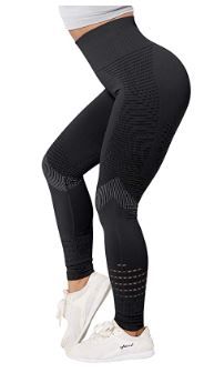 Photo 1 of SVOKOR Seamless Womens Workout Pants High Waist Leggings for Women Gym not See Through Tummy Control Women Yoga Legging MEDIUM