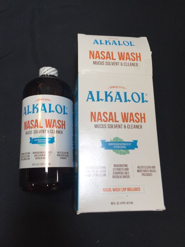 Photo 2 of Alkalol - A Natural Soothing Nasal Wash, menthol, 2 Piece Set 1 Count
EXP 07/2022