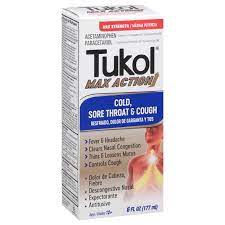 Photo 1 of 3 PACK - TUKOL Cough Suppressant and Nasal Decongestant Multi-Symptom Cold Relief Syrup - Maximum Strength, Fast Acting Formula, 6 Fl Oz
EXP 11/2022