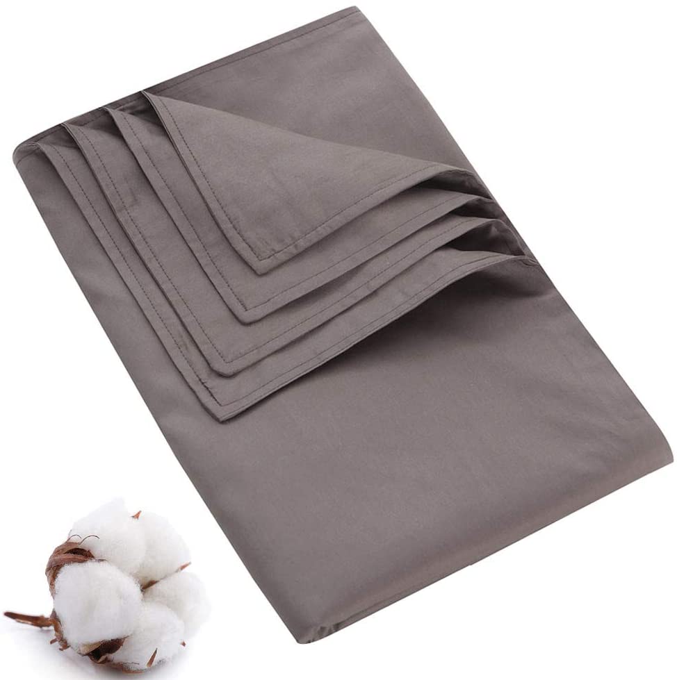 Photo 1 of General 48x72 Weighted Blanket Cover with 8 Ties, Silk Cotton Duvet Cover for Weighted Blanket, Silky and Breathable, Grey, Manlinar.
