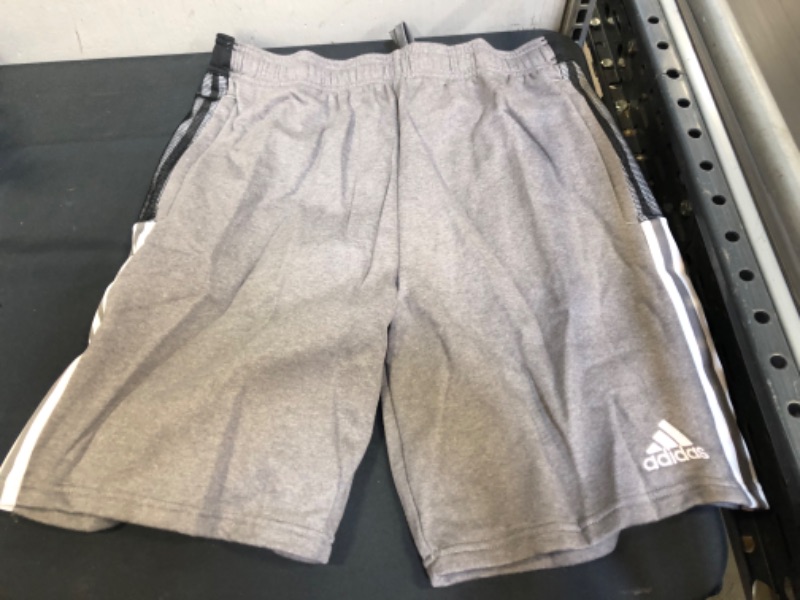 Photo 2 of adidas mens Tiro 21 Sweat Shorts Grey Melange Large
