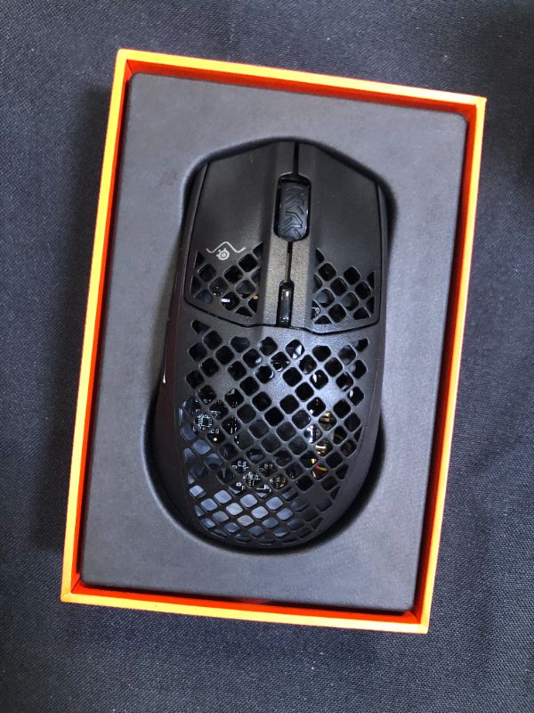 Photo 2 of SteelSeries Aerox 3 Wireless - Super Light Gaming Mouse - 18,000 CPI TrueMove Air Optical Sensor - Ultra-lightweight Water Resistant Design - 200 Hour Battery Life
