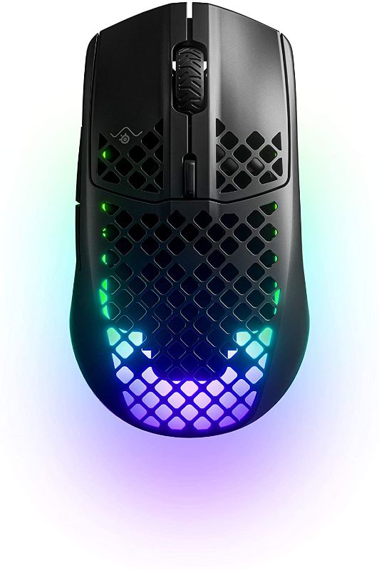 Photo 1 of SteelSeries Aerox 3 Wireless - Super Light Gaming Mouse - 18,000 CPI TrueMove Air Optical Sensor - Ultra-lightweight Water Resistant Design - 200 Hour Battery Life

