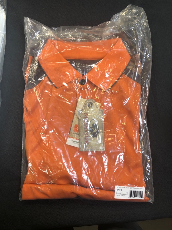 Photo 1 of mens orange polo shirt small 