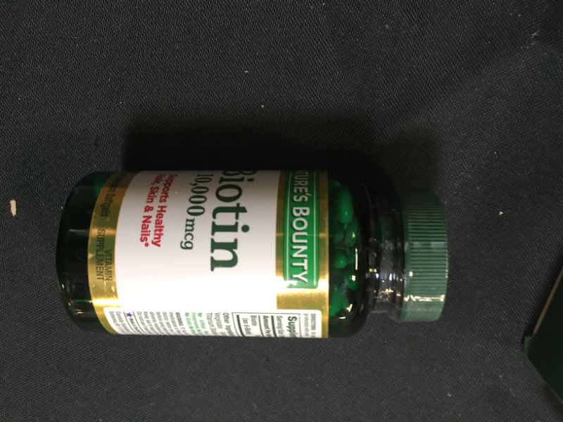 Photo 1 of Natures Bounty Biotin, 10,000 mcg, Rapid Release Softgels - 120 softgels EXP 2023 