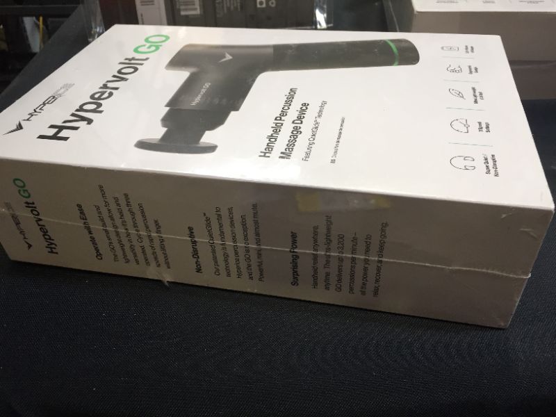 Photo 2 of Hyperice Hypervolt GO - Deep Tissue Percussion Massage Gun - Take Pain Relief and Sore Muscle Recovery on The GO with This Surprisingly Powerful, Whisper-Quiet Portable Handheld Electric Massager.
