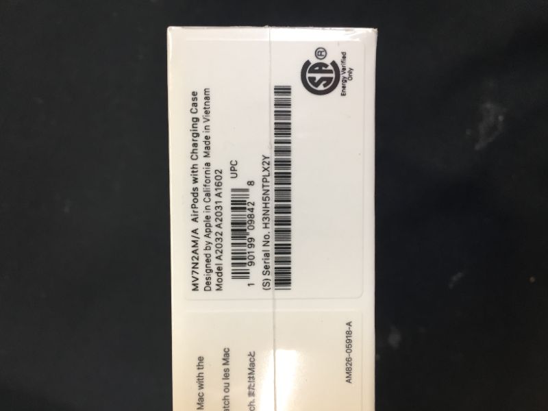 Photo 1 of Apple AirPods (2nd Generation) -- FACTORY SEALED ---
