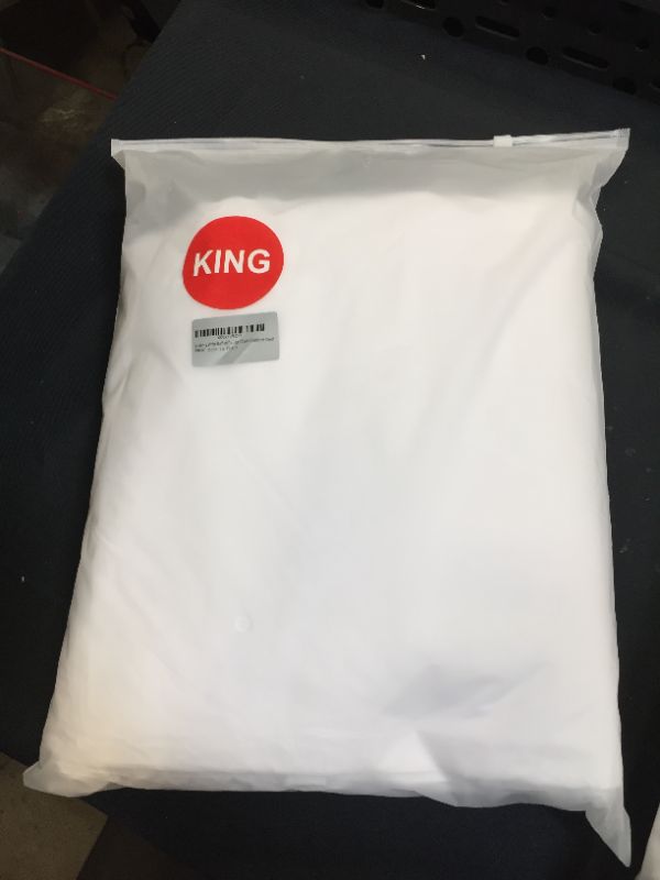 Photo 2 of (KING) Andency White Duvet Cover  King(104x90Inch), 