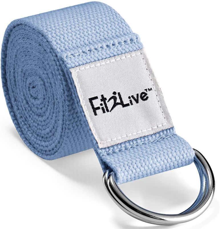 Photo 1 of 2 PACK - Fit2Live Yoga Strap with Adjustable D Ring - Yoga Straps Aids Pose Expression, Provides Support and Reduces Straining and Stretching