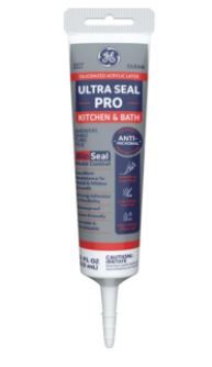 Photo 1 of 2 PACK - Ge Ultra Seal Pro 5.5 Oz. Clear Siliconized Acrylic Latex Kitchen & Bath Caulk