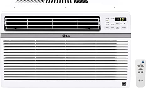 Photo 1 of LG 12,000 BTU Window Air Conditioner, Cools 550 Sq.Ft. (22' x 25' Room Size), Quiet Operation, Electronic Control with Remote, 3 Cooling & Fan Speeds, ENERGY STAR®, Auto Restart, 115V
