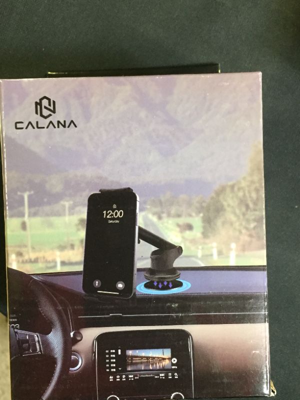 Photo 2 of CALANA Car Phone Holder Mount, Universal Hands Free Phone Mount for Dashboard, Strong Suction Anti-Shake Phone Holder for Mobile All Phones and Tablets.
