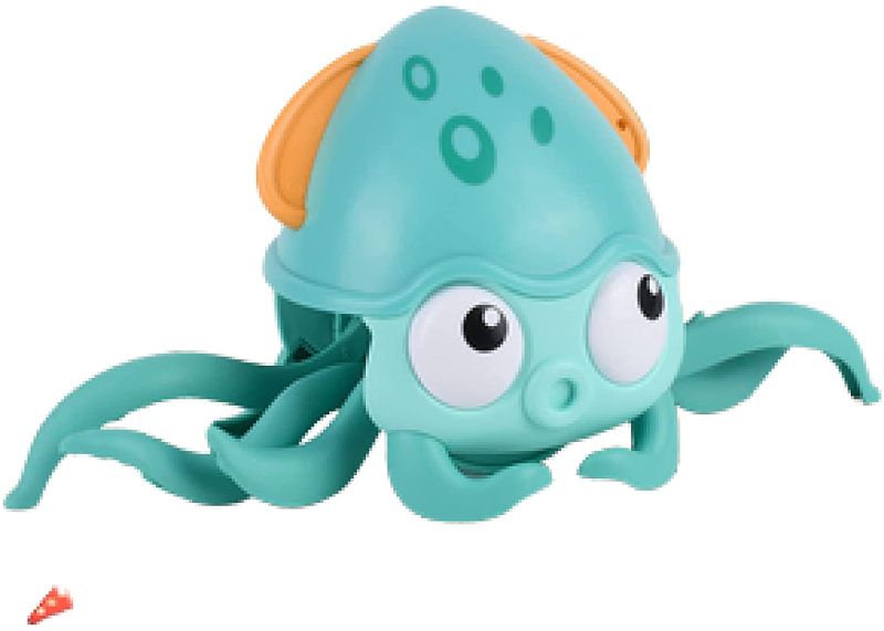 Photo 1 of xinghaikuajing Children's Octopus Toys Water and Land Dual-use Pull-line Octopus Water Bath Baby Bathroom Crawl Crab (LightGreen)
