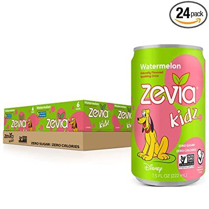 Photo 1 of Zevia Kidz Watermelon, 7.5 Ounce Cans (Pack of 24) --- EXP 05/24/2022
