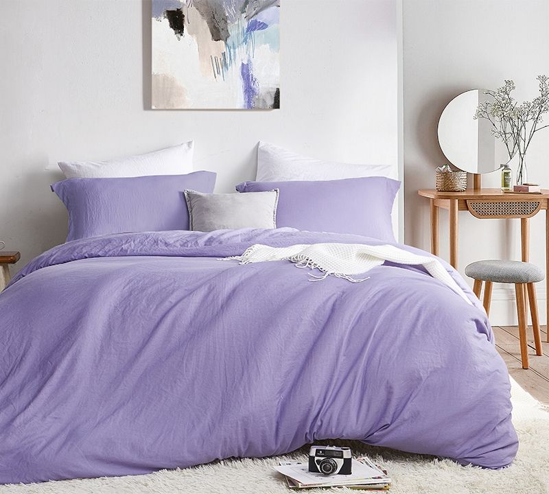 Photo 1 of FULL QUEEN DUVET COVER PURPLE 3 PIECES 