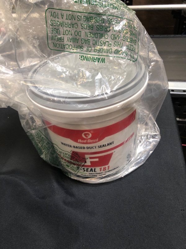 Photo 1 of  Red Devil 0841DX F Seal 181 Water Based Duct Sealant, 1 gallon, Gray
